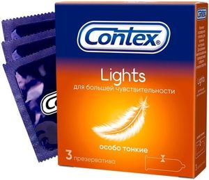 Презервативы Contex Lights Особо тонкие 3 штуки