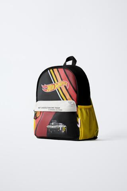 ZARA ШКОЛЬНЫЙ РЮКЗАК HOT WHEELS ™ MATTEL, ЧЕРНЫЙ