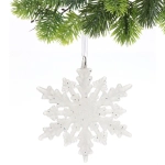Подвеска «Морозная снежинка» 10*10 см, Белый