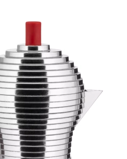 Alessi - Алюминиевая Турка кофеварка  Pulcina на 6 чашек. (индукция) / артикул   MDL02/6RFM  / GTIN 8003299412679