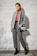 3849 Брюки женские (серый меланж)