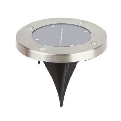 Светильник уличный ЭРА ERAST040-08 на солнечной батарее садовый сталь пластик 13 см