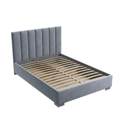 Кровать двуспальная, 140х200 Беатрис серый