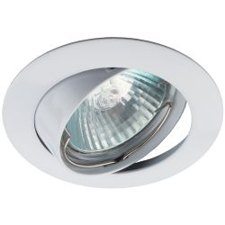 KL1A WH Светильник ЭРА литой простой пов. MR16,12V/220V, 50W белый | Литые встраиваемые светильники