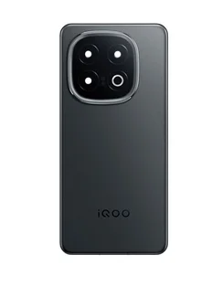Задняя крышка для Iqoo 13 черная (Black) со стеклом камеры