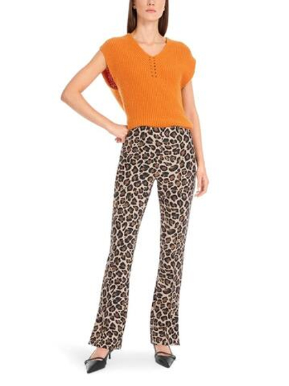 Marc Cain Брюки с анималистичным принтом