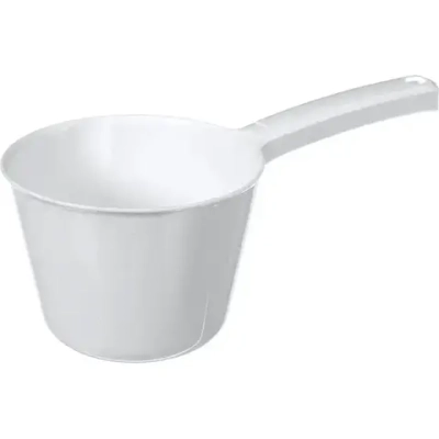Ковш 1л белый ротанг 0,125,14х0,26м