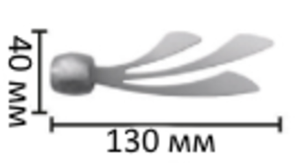 Наконечники "Комета Ост" для кованых карнизов d16 мм, цвет хром