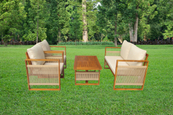 Набор садовой мебели из акации, 4 предмета, TP6065.1.1