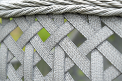 "Капри" подвесное кресло из искусственного ротанга, цвет серый