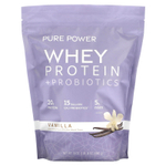 Dr. Mercola, Pure Power, сывороточный протеин с пробиотиками, вкус ванили, 880 г (1 фунт 15 унций)