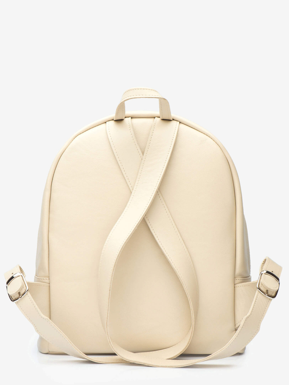 рюкзак закругленный бежевый M