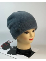 шапка зимняя пушистая из эко меха