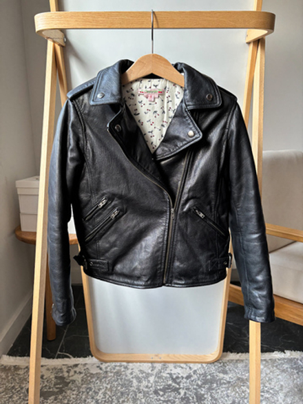 Кожаная куртка-косуха Bonpoint, 128