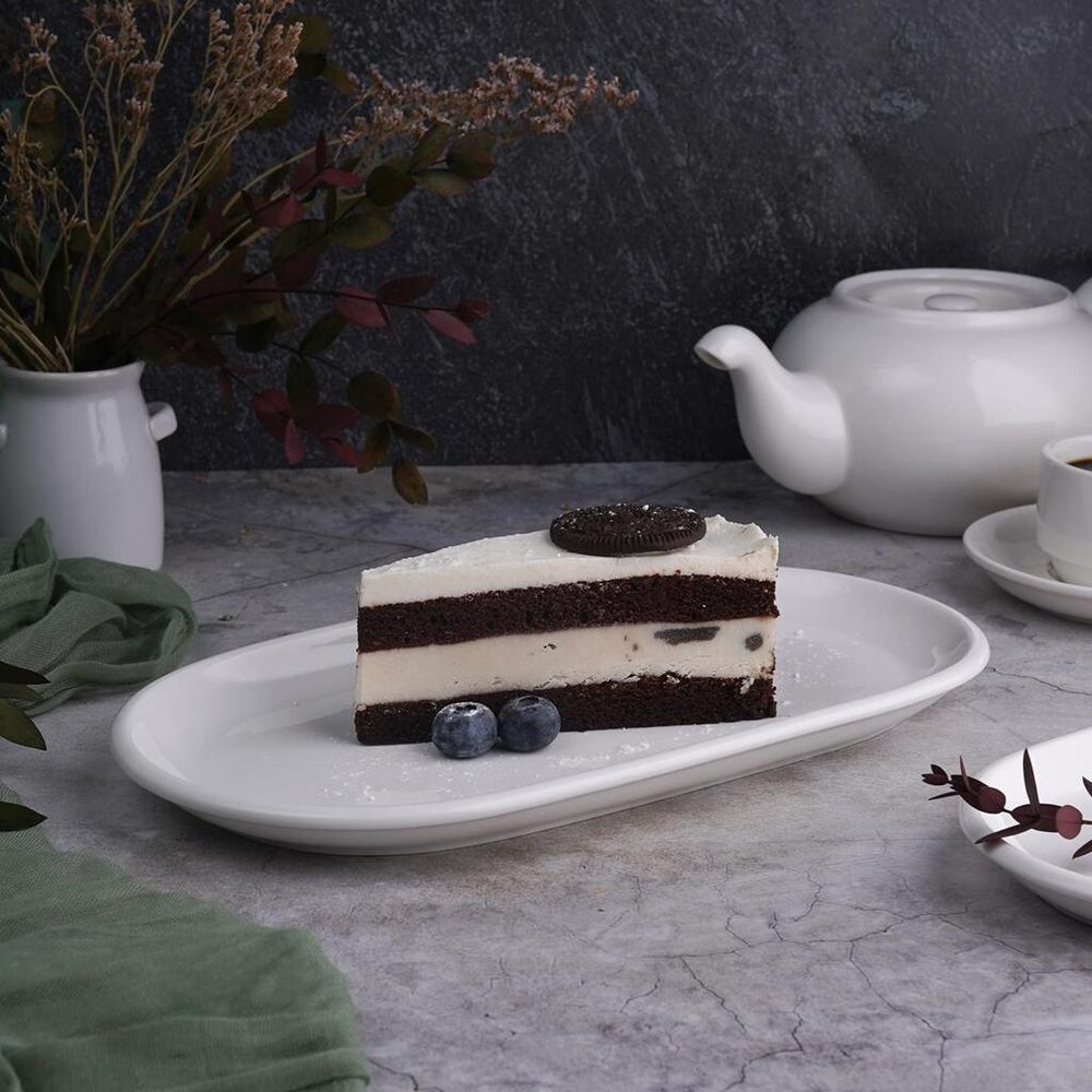 Блюдо овальное 27,5*15 см h2,3 см для подачи белое фарфор NEW P.L. Proff Cuisine [6]