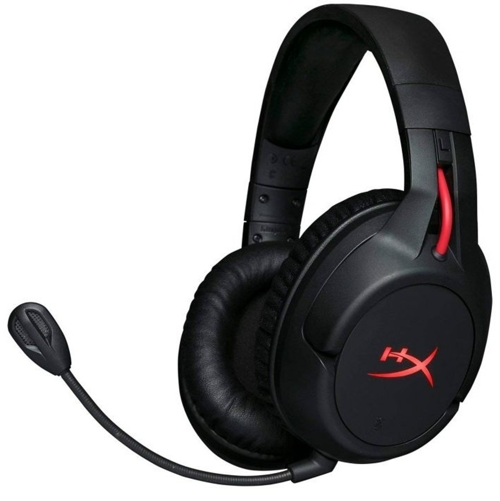 БЕСПРОВОДНЫЕ ПОЛНОРАЗМЕРНЫЕ НАУШНИКИ С МИКРОФОНОМ KINGSTON HYPERX CLOUD FLIGHT HX-HSCF-BK/AM (15Гц-23кГц, 32 Ом, 1.3м)
