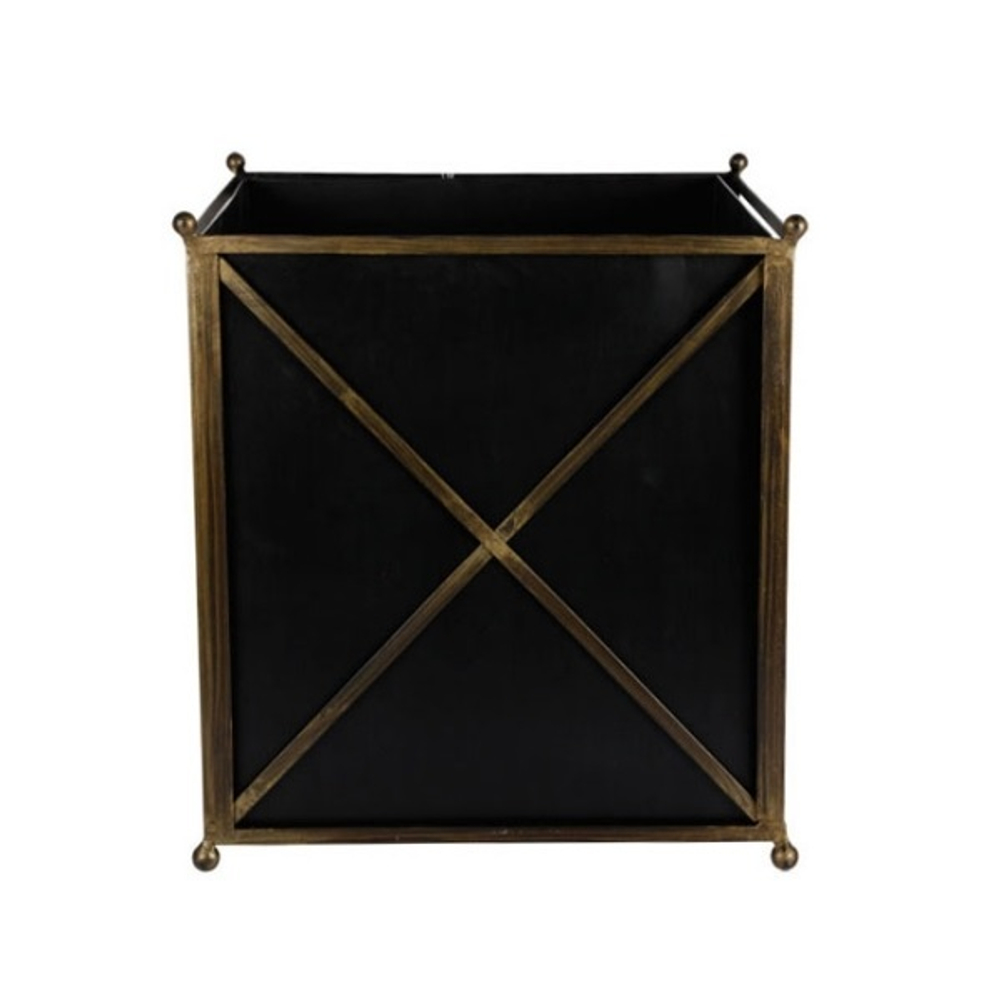 Кашпо чёрное