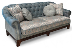 ROYAL, Ткань 25 гр. №310141, Подушки/основание 25 гр. №310140, Спинка 20 гр. №8851 , Опоры-Черешня