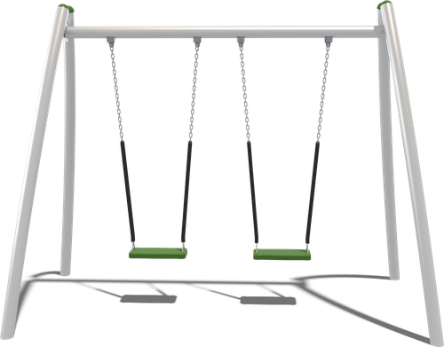 Качели двухсекционные Кураж (паттерн Papercut)