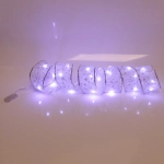 Гирлянда для дома ЛЕНТА ДЕКОРАТИВНАЯ «Волшебство» 2,0 м, 6 см, 20 ламп LED (на батарейках), Серебро (подсветка белый)