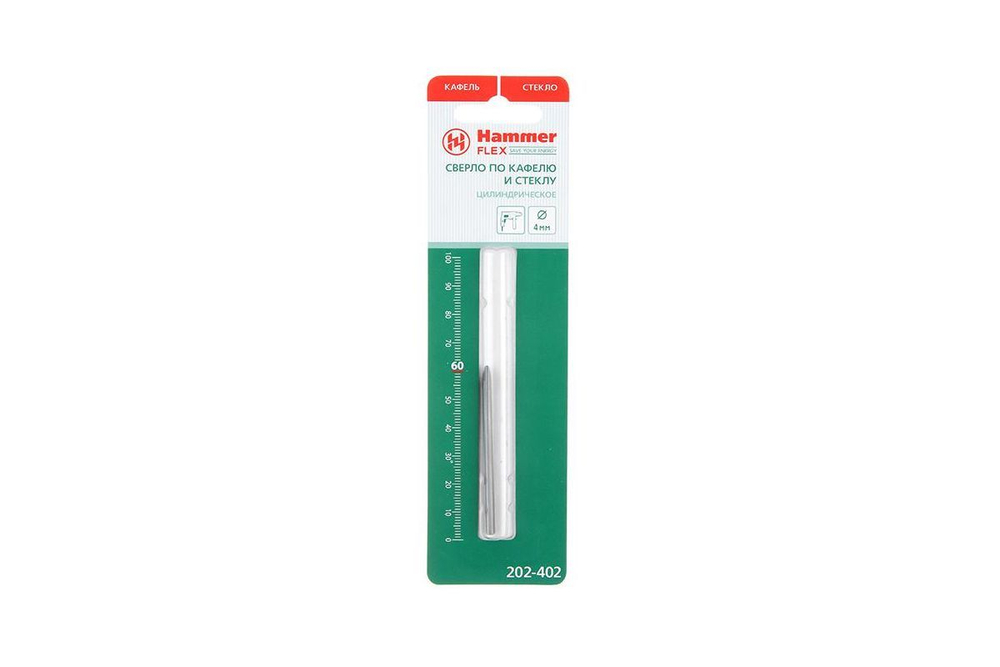 Сверло по плитке HAMMER Ф4х60мм (DR GL 4,0мм*60мм)
