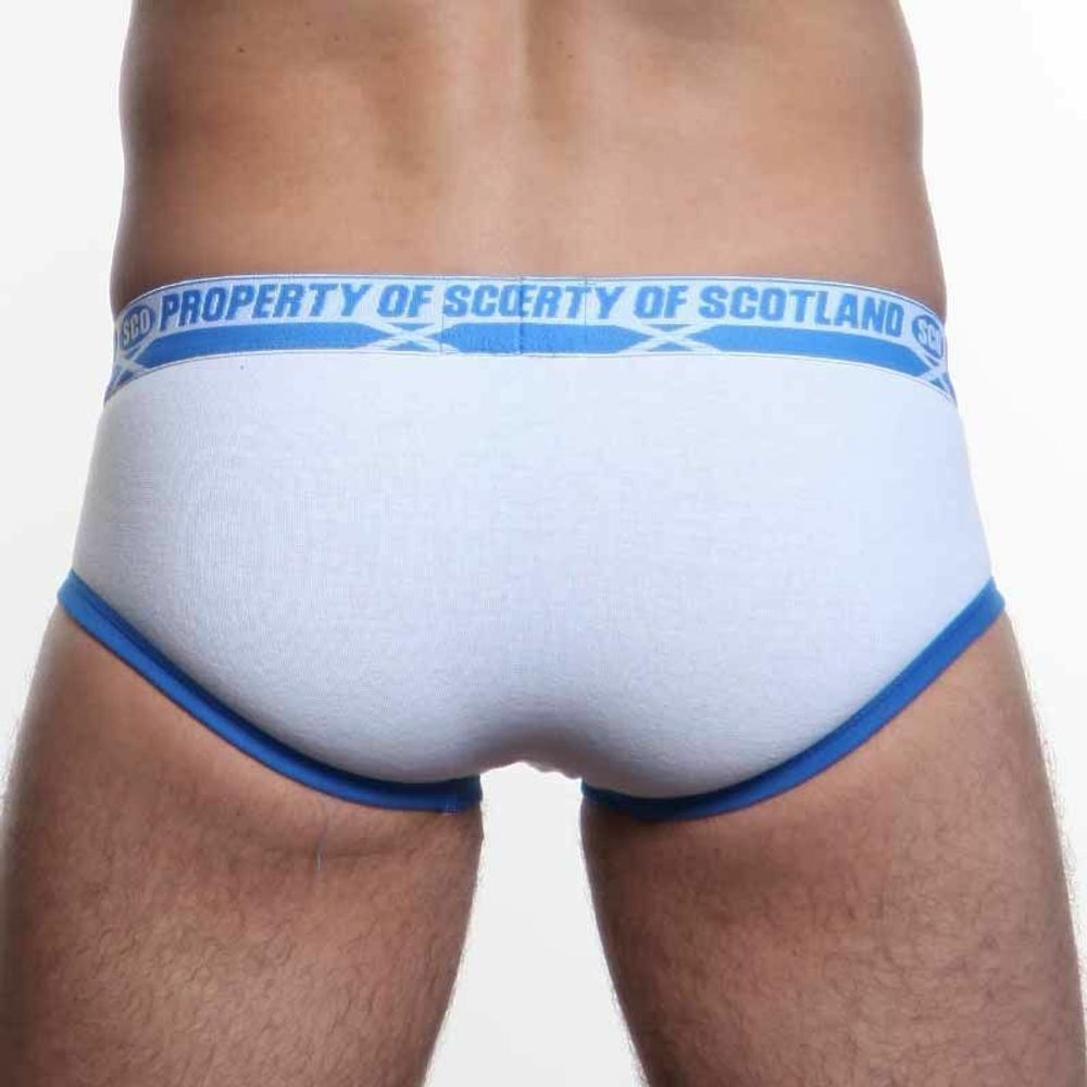 Мужские трусы брифы белые Aussiebum Property of Scotland White AB00127