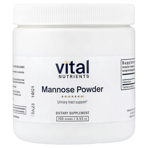 Vital Nutrients, манноза в порошке, 100 г (3,53 унции)