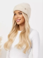 Шапка с ушками зимняя вязаная из ангоры