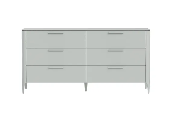Комод Type 6 ящиков ширина 170 см (светло-серый)