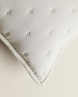 ZARA HOME МЯГКИЙ ЧЕХОЛ ДЛЯ ДЕКОРАТИВНОЙ ПОДУШКИ, СЕРЫЙ