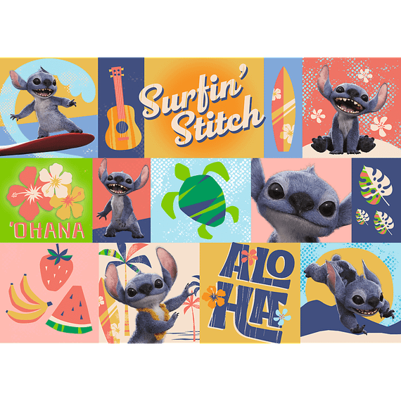 Pazl \ Puzzle \ Пазлы Puzzles - "200" - Hawaiian adventures / Disney Stitch The Movie