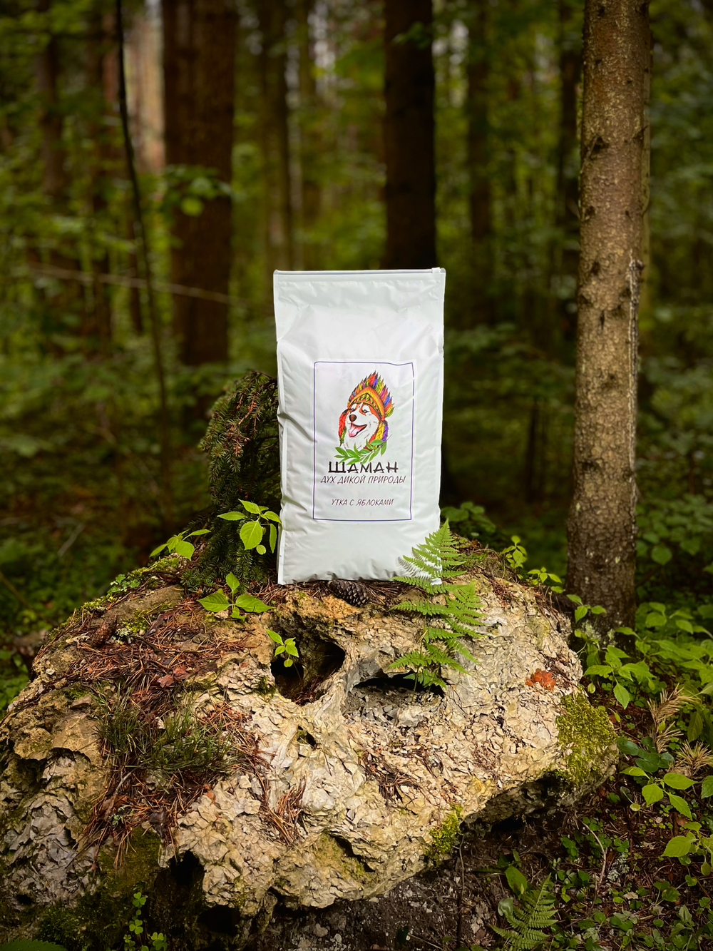 Сухой корм SHAMAN "Дух дикой природы" Утка с яблоками 10 кг; крупная гранула; для взрослых собак; Класс Холистик