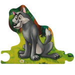 315801/Красная Шапочка. Книга с 6 пазлами в виде цепочки. 160х160 мм. 12 картонных страниц. Умка/1