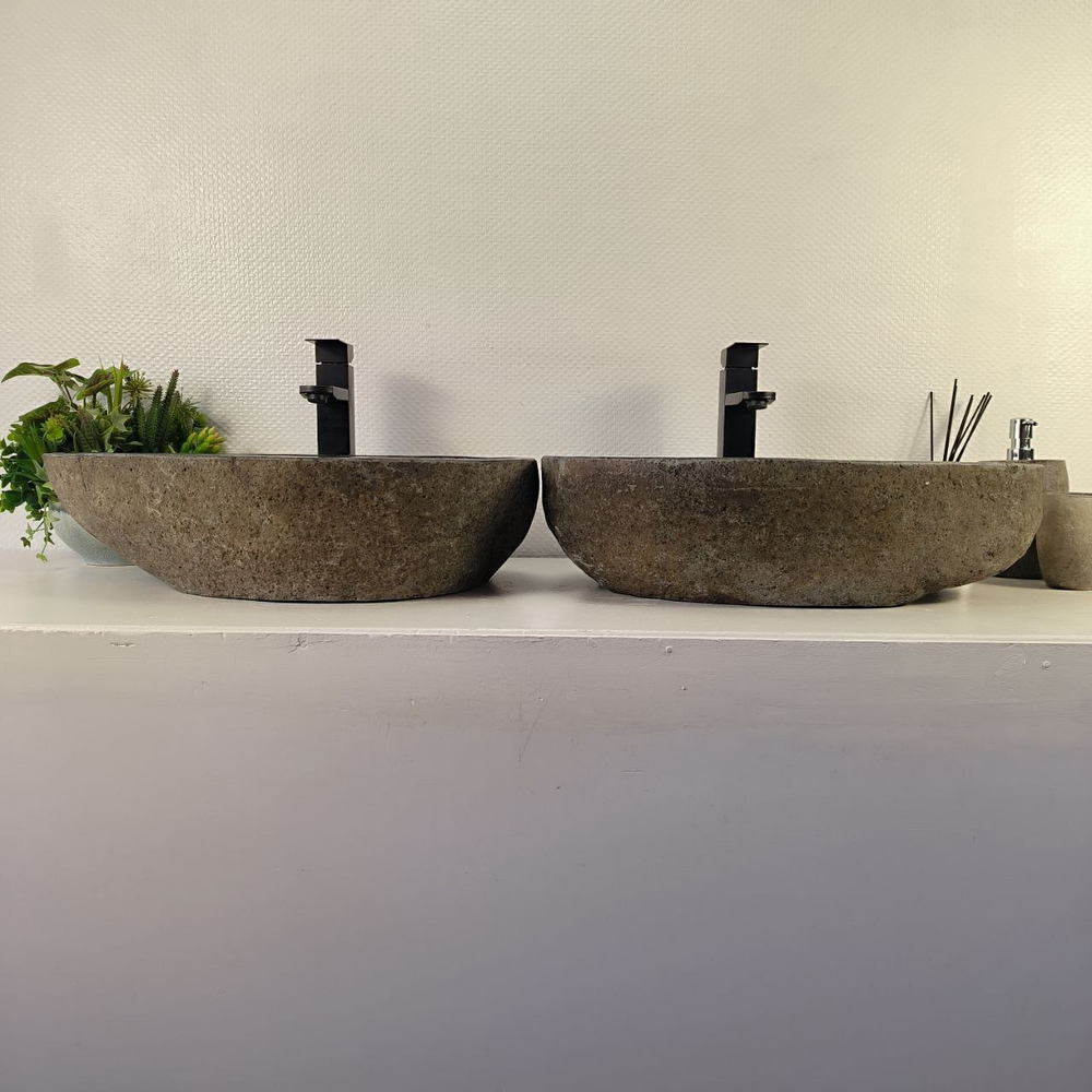Раковина из речного камня ПАРА! RS-65478 55*36*15 0865