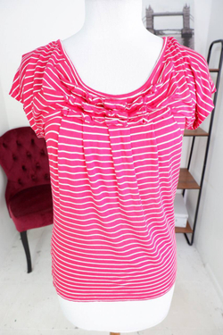 Футболка в полоску, визуально на 44 размер