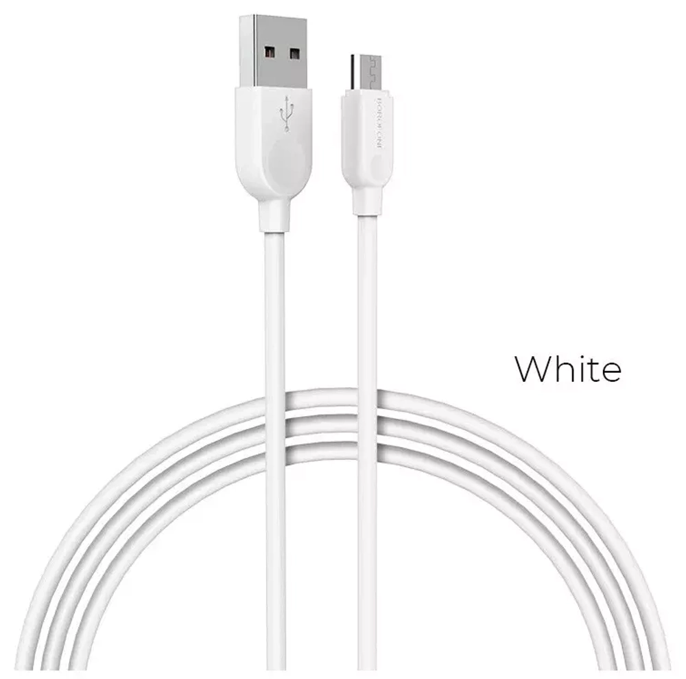 Кабель 1m USB/Micro 2A BX14 Borofone white