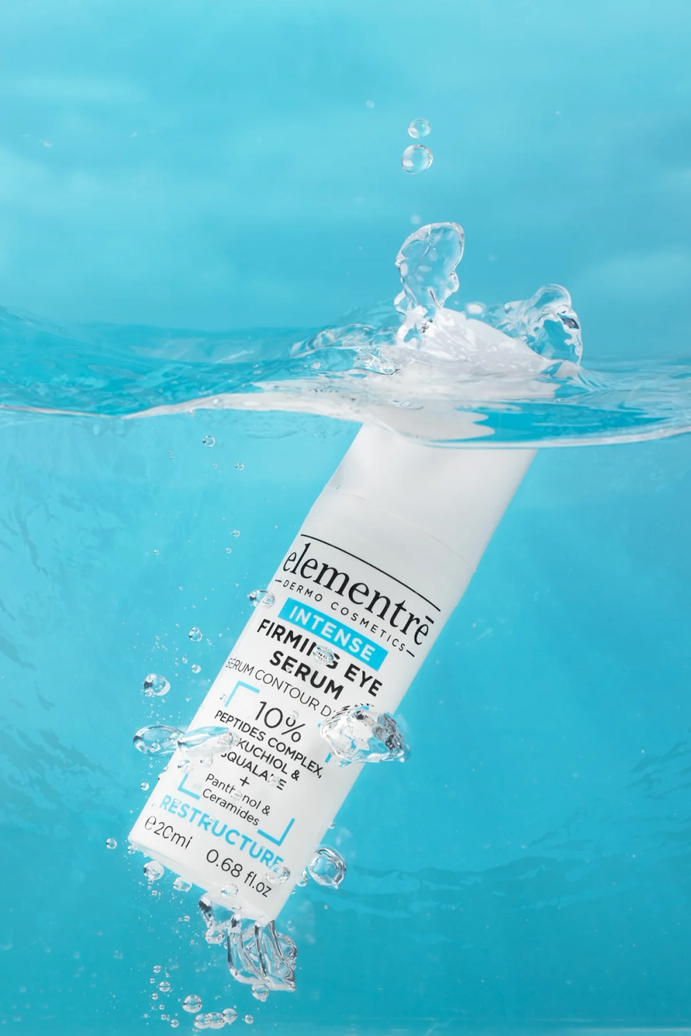 Укрепляющая сыворотка для контура глаз 10% ПЕПТИДЫ, БАКУЧИОЛ & СКВАЛАН FIRMING EYE SERUM 20 ml от Elementrè Dermo Cosmetics, Швейцария, помогает комплексно воздействовать на признаки усталости и возрастные изменения в области вокруг глаз.
