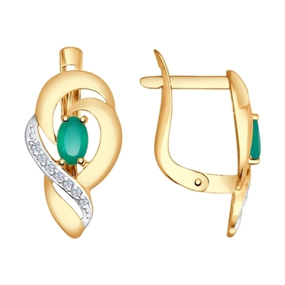 Серьги Au 585 (724801)