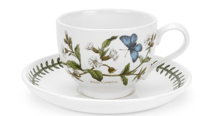 Portmeirion Кофейная чашка Botanic Garden 280 мл с блюдцем White Campion