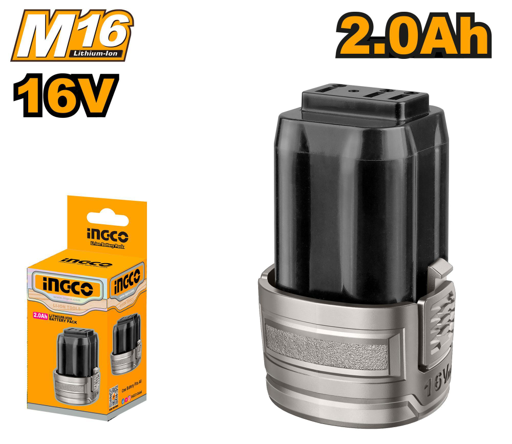 Аккумуляторная батарея Li-Ion 16В, 2Ач INGCO FBLI1620