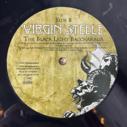 Винтажная виниловая пластинка LP Virgin Steele The Black Light Bacchanalia (Germany 2010)