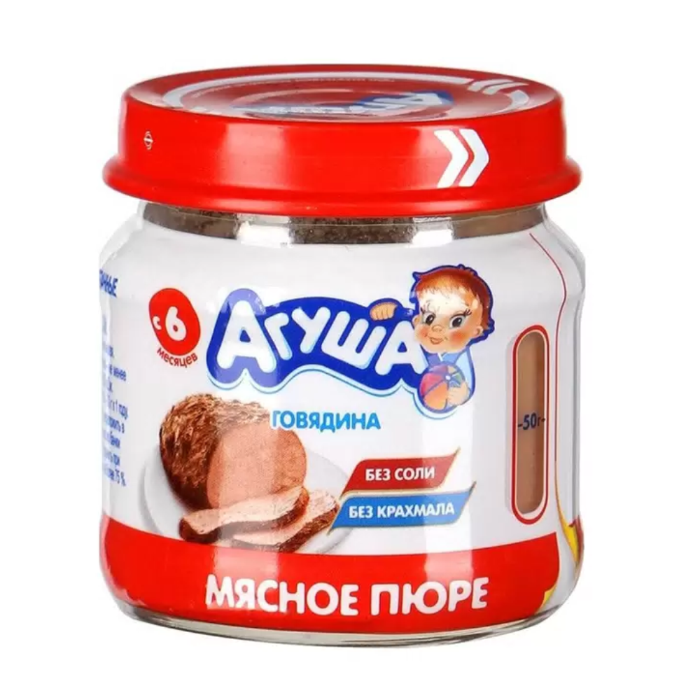 Пюре Агуша мясное говядина 80 гр