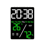 Часы-будильник настольные LED 5508 White&Green