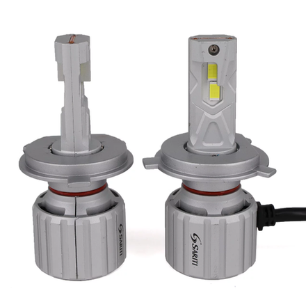 Светодиодные лампы H4 Sariti P7 с вентилятором, 12V, 70W, 5500K, CUstomizet 3570 (комплект, 2шт)