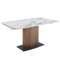 Раздвижной обеденный стол 1133/DT966 из керамики в мраморной отделке