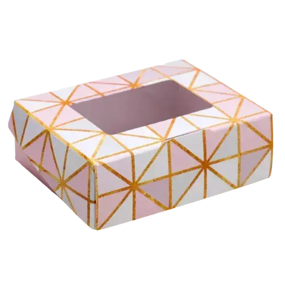 Коробка складная "Геометрия" 10*8*3,5 см