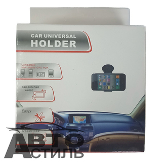 Подставка под телефон на присоске  D-3006 прищепка до 100мм 6а-007