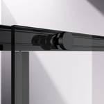 Душевая дверь Слим-Н (Slim-N) VDS-4SN110CLB, 1100, черный, стекло прозрачное