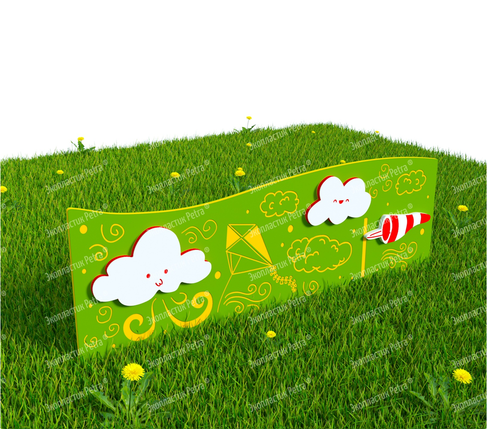 Забор уличный из экопластика Погода