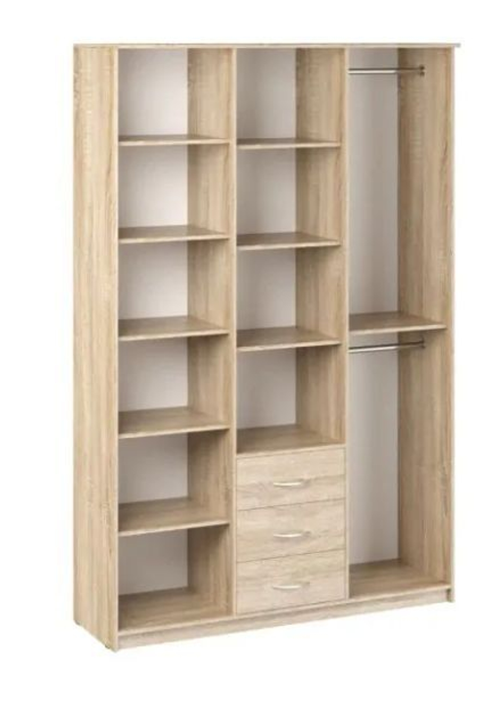 Шкаф комбинированный Дуэт Люкс с зеркалом венге/дуб млечный